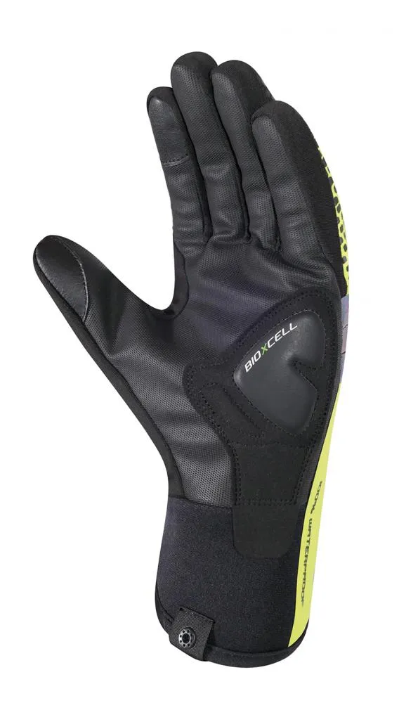CHIBA BioXCell Warm Winter - wasserdichte Winter-Radhandschuhe neongelb, Größe L
