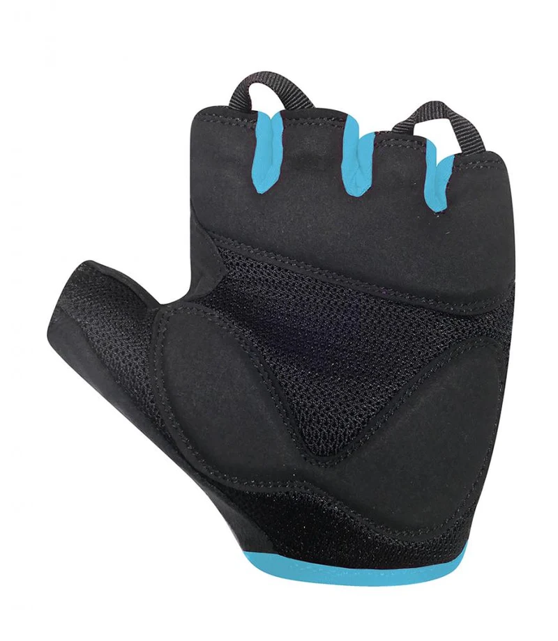 CHIBA Lady Gel - Radhandschuhe Damen XS schwarz/türkis mit Gelpolsterung