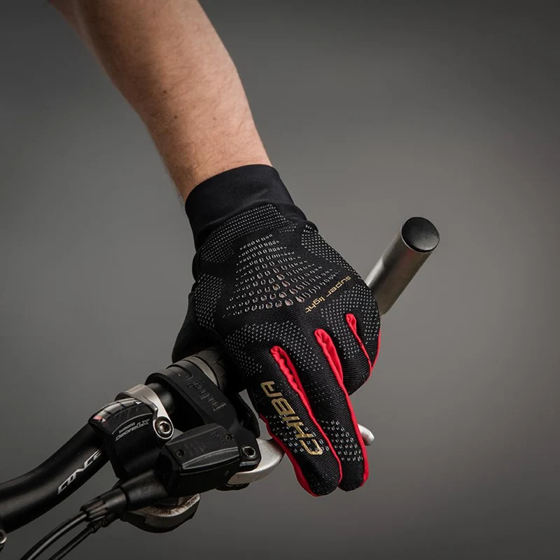 CHIBA Superlight - Radhandschuhe XXL schwarz/rot, atmungsaktiv & leicht