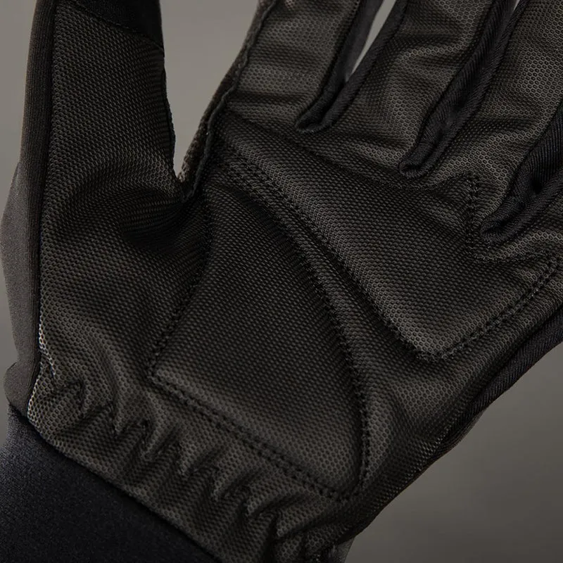 CHIBA Phantom - Radhandschuhe XS schwarz/schwarz, Softshell, winddicht, Touchfunktion
