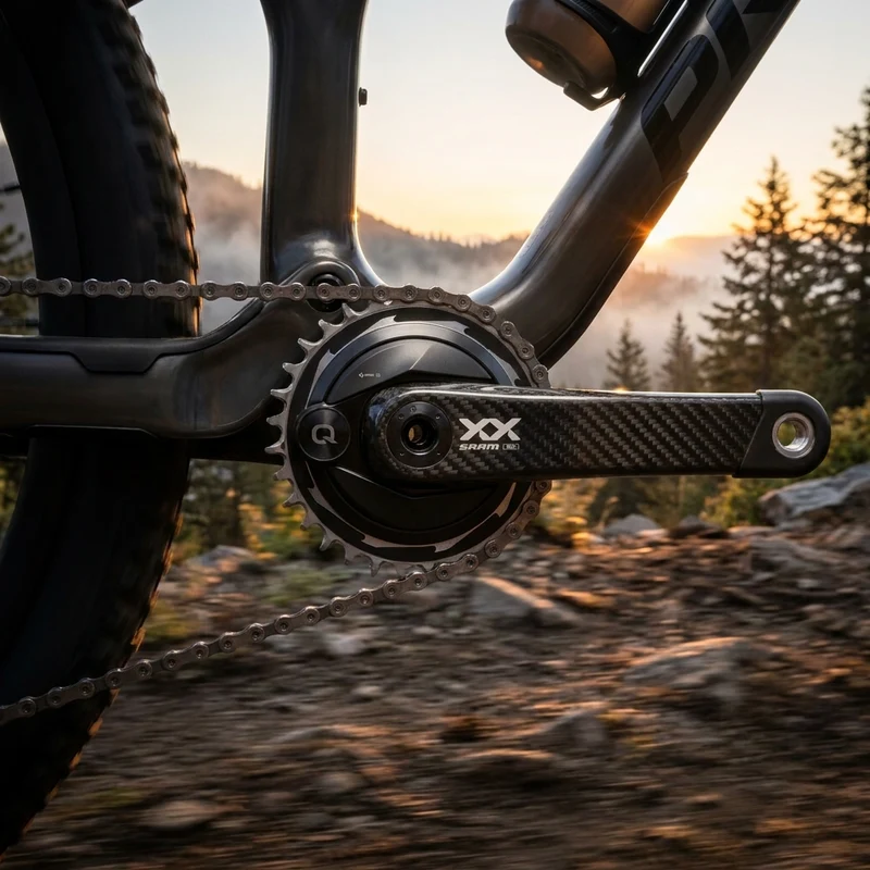 SRAM Kurbelgarnitur Quarq XX Eagle T-Type AXS 170 mm - präzise Powermessung mit DUB-PWR