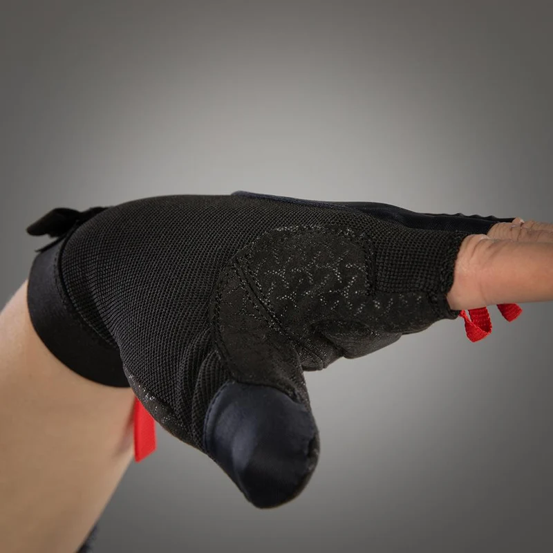 CHIBA Argon II - Radhandschuhe XXL schwarz mit Gelpolsterung und Belüftung