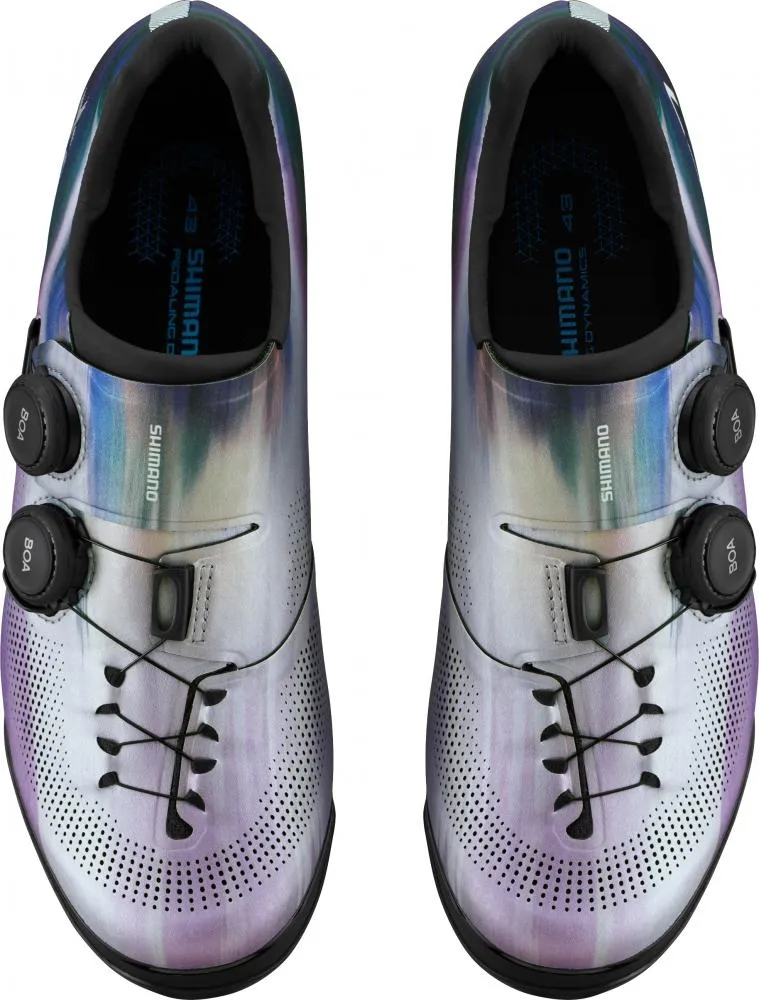 SHIMANO Fahrradschuhe XC703 Herren/Damen MTB SPD Größe 43 Lila - XC-Raceschuh mit BOA Verschluss