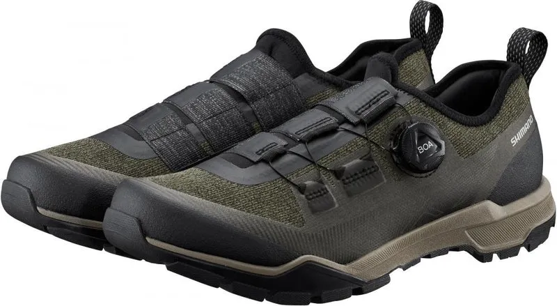 SHIMANO Fahrradschuhe EX700 Herren/Damen Touring SPD, Größe 45, Grün