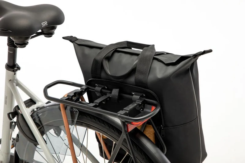 New Looxs Odense Kota Black 18L Black - stylische Fahrrad Einkaufstasche für Alltag und City