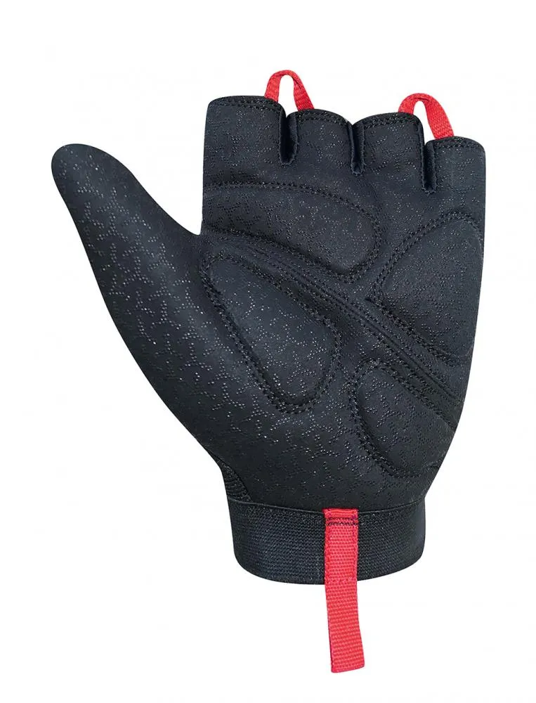 CHIBA Argon II Rollstuhlhandschuhe XL Schwarz mit Gelpolster