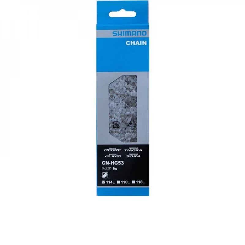 Shimano CN-HG53 9-fach Kette 114 Glieder - zuverlässige Schaltperformance für MTB und Trekking