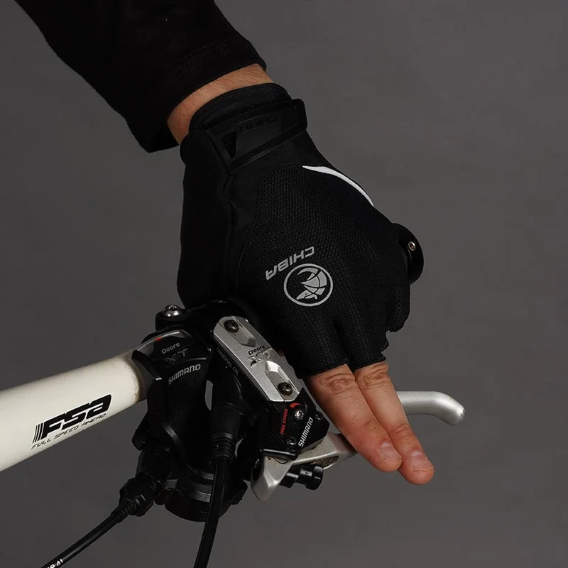 CHIBA Sport - Radhandschuhe schwarz XXL, atmungsaktiv mit leichter Polsterung