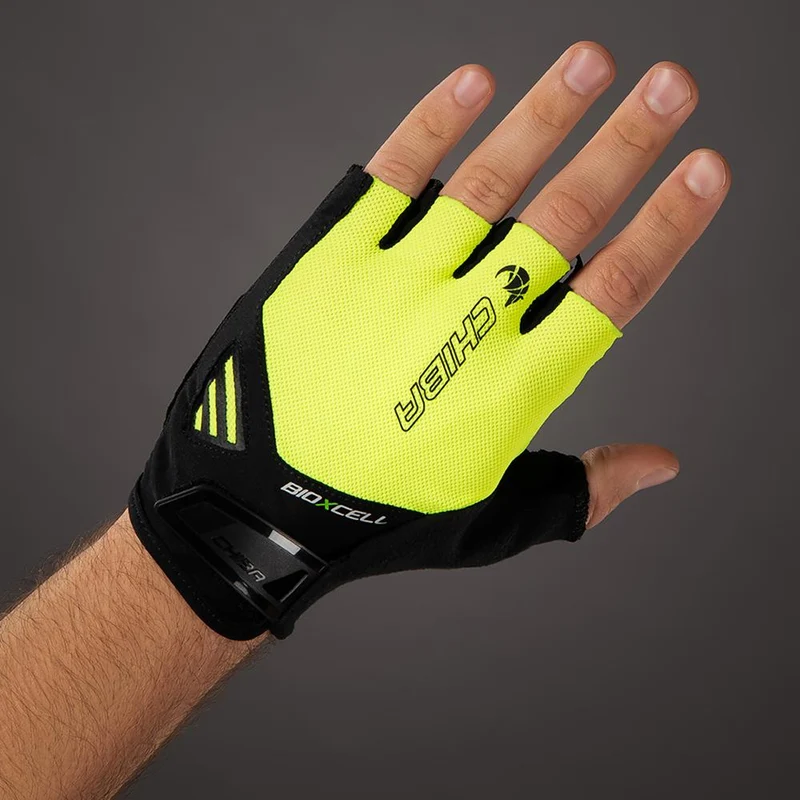 CHIBA BioXCell Air - Radhandschuhe neongelb, XL, gepolstert, atmungsaktiv