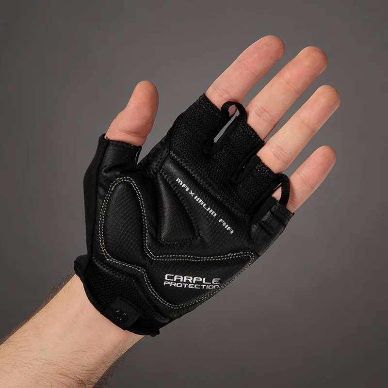 CHIBA Cool Air - Radhandschuhe kurz, schwarz, Größe M, atmungsaktiv, Gelpolsterung