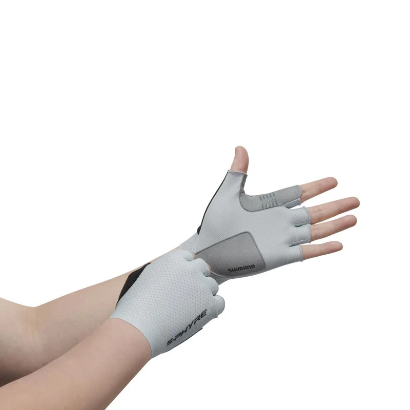 SHIMANO S-PHYRE LEGGERA Gloves Ice Gray S Gray - superleichte Rennradhandschuhe für maximalen Grip