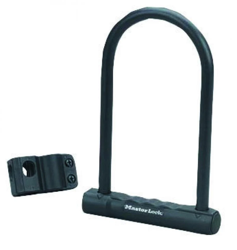 Master Lock Bügelschloss 8170 inkl 2 Schlüssel & Halterung Bügeldicke 12mm Länge 200mm Breite 100mm Farbe schwarz