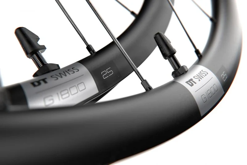 DT Swiss Laufrad G 1800 SPLINE 29" 622 x 25 mm schwarz - robustes Gravel- und Offroad-Vorderrad