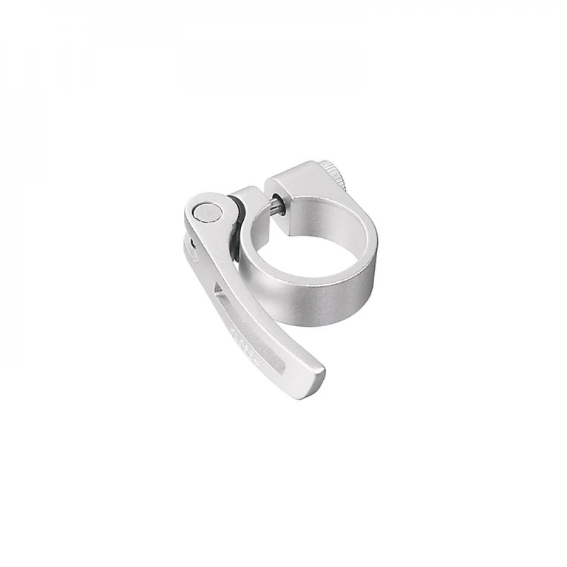 Ergotec Sattelklemmschelle mit Schnellspanner silber 31,8mm