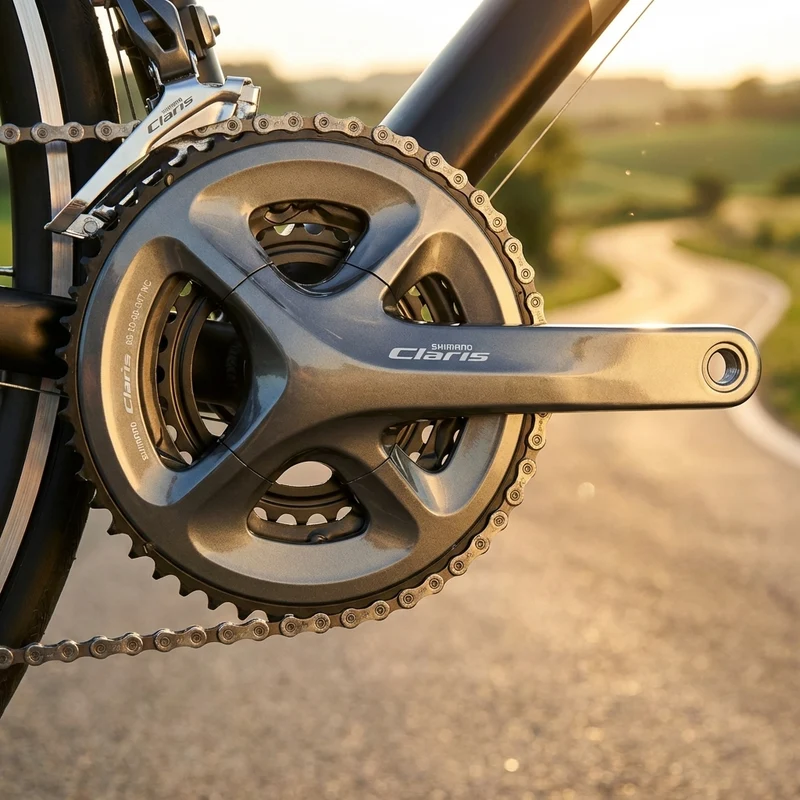 SHIMANO Kurbelgarnitur CLARIS FC-R2030 Kurbelgarnitur - 8-fach, 170 mm, 50-39, 30 Zähne