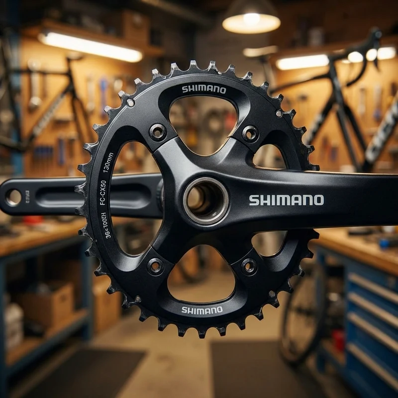 SHIMANO Kettenblatt FC-CX50 36 Zähne Schwarz - präziser Antrieb für Cyclocross und Rennrad
