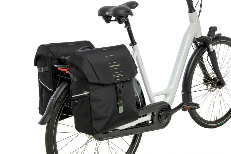 New Looxs Doppelpacktasche Vigo Double RT 2 2×18 l Black Green - geräumige Snapit 2.0 Gepäckträgertasche