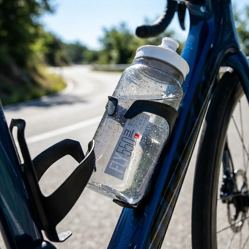 Elite Trinkflasche Fly 550 ml klar grau