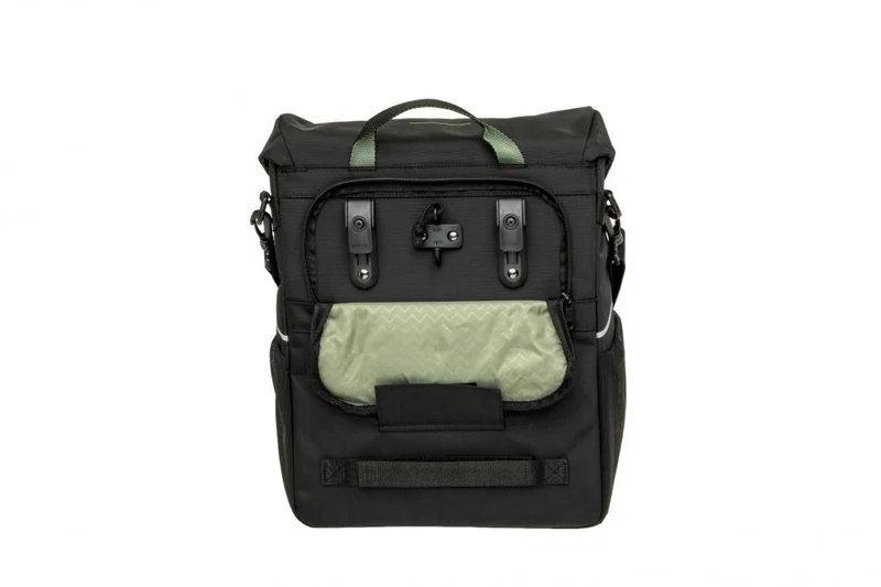 New Looxs Radtasche Vigo Single Black Green 18L Black - sportliche Einzeltasche für Alltag & Tour