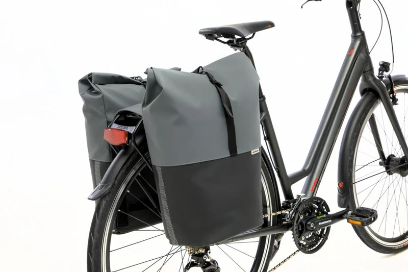 New Looxs Tasche Nyborg Double Double-Packtasche Grey/Black - viel Stauraum für Alltag und Tour
