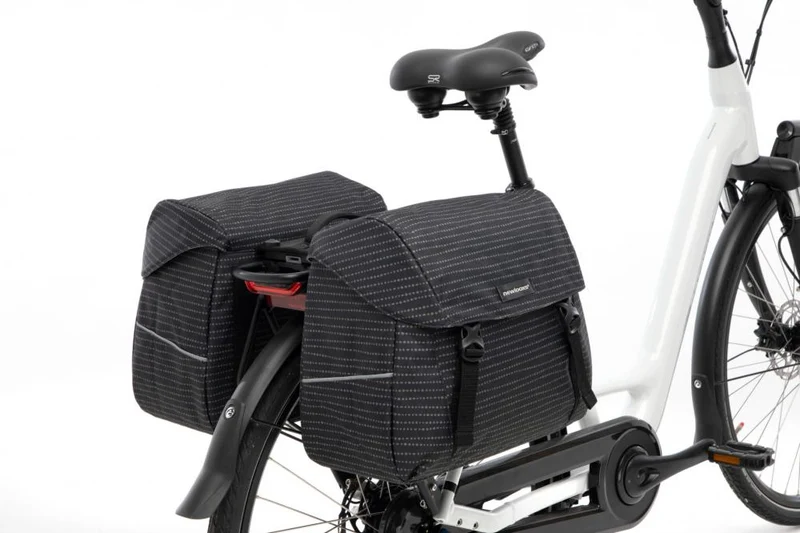 New Looxs Radtasche Joli Double Nomi MIK 2x20L Black - großzügige, wasserdichte Doppelpacktasche