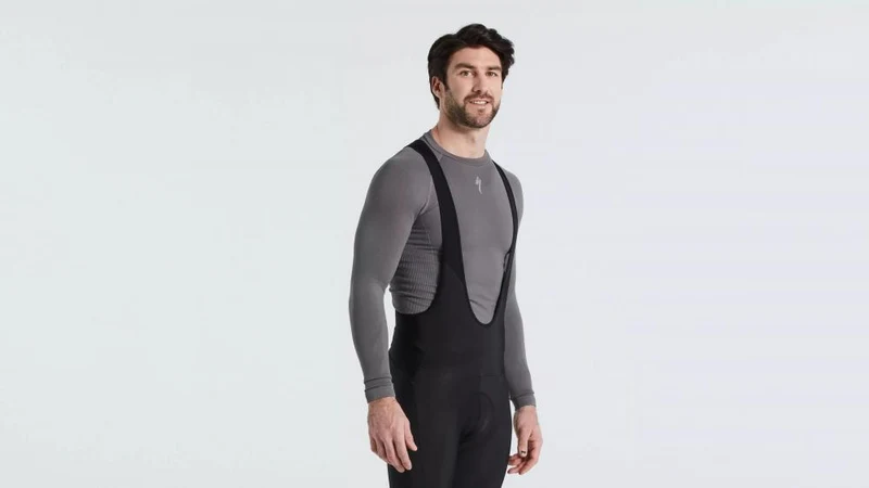 SEAMLESS BASELAYER LS MEN GRY L/XL - Nahtlose Funktionsunterwäsche Langarm Herren Grau - Bekleidung