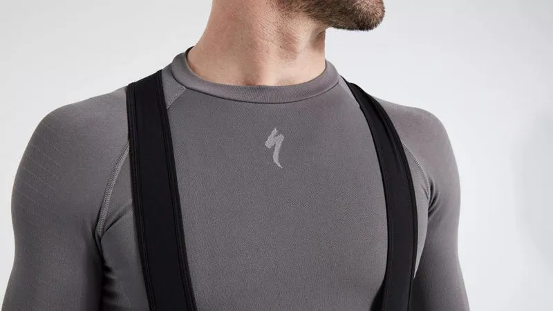 SEAMLESS BASELAYER LS MEN GRY L/XL - Nahtlose Funktionsunterwäsche Langarm Herren Grau - Bekleidung