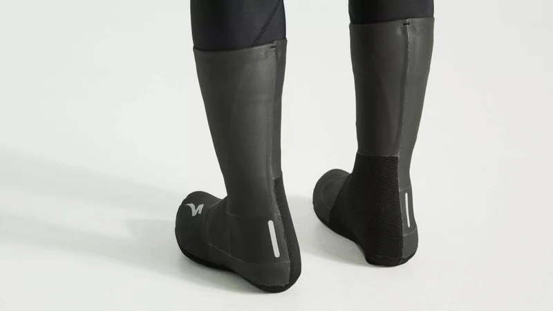 Neopren Überschuhe Schwarz XL/XXL - Wasserdichte Schuhüberzieher für Radsport & Outdoor - Schutzblech
