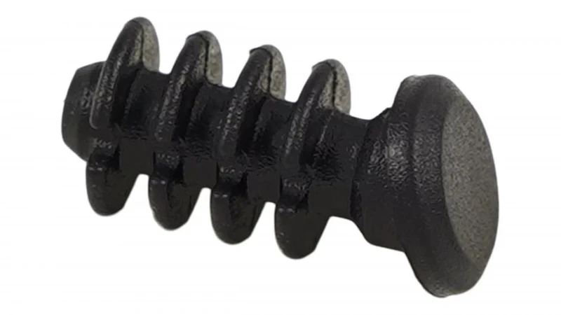 CBG PLUG Gummistopfen mit Rippen für 6-7mm Bohrungen - ICR Ein-/Ausgangsport mit abgeschrägter Oberseite - CBG PLUG, ICR ENTRY/EXIT PORT, RIBBED SOLID RUBBER PLUG - ANLGED TOP, TO FIT 6-7MM HOLE
