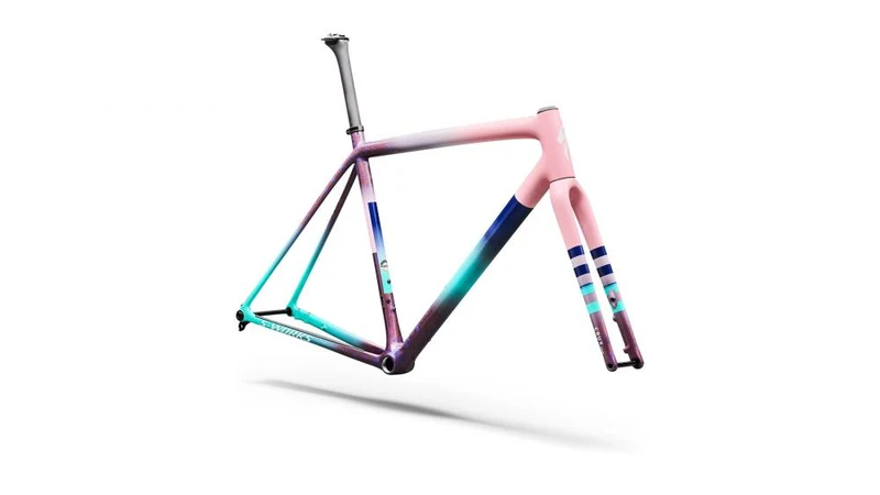 CRUX SW Rahmenset - Desert Rose/Purple Haze/Metallic White - Größe 54 - Unbekannt