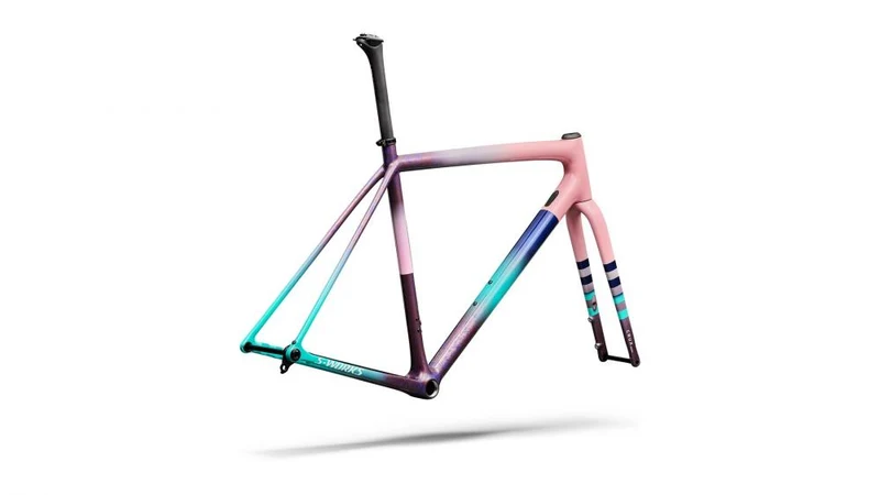 CRUX SW Rahmenset - Desert Rose/Purple Haze/Metallic White - Größe 54 - Unbekannt