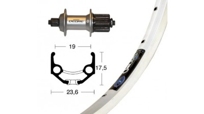 H-Rad 28x1.75Deore 8/9f.silb.QR 36L