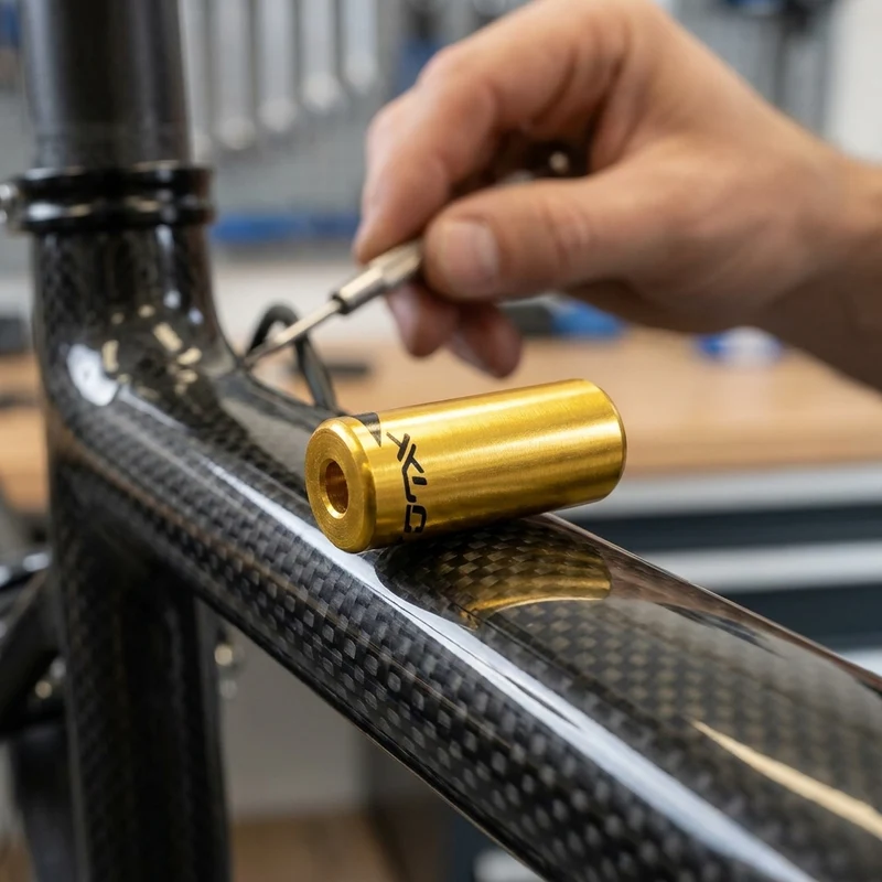 XLC Endkappen f. Bremsaussenhülle BR-X10 gold, Innen Ø 5,0mm, 50 Stück in Flasche