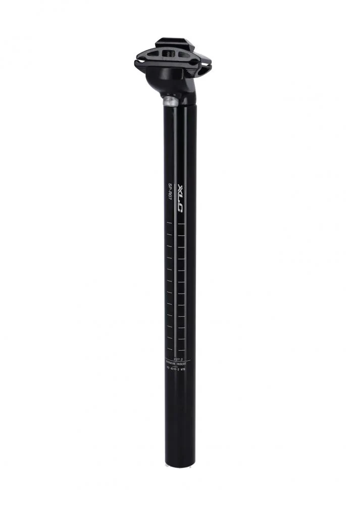XLC Sattelstütze SP-R07 schwarz, Ø25,4 mm, Länge 350 mm, hochwertige Aluminiumkonstruktion, ideal für City- und Trekkingräder, langlebig und leicht