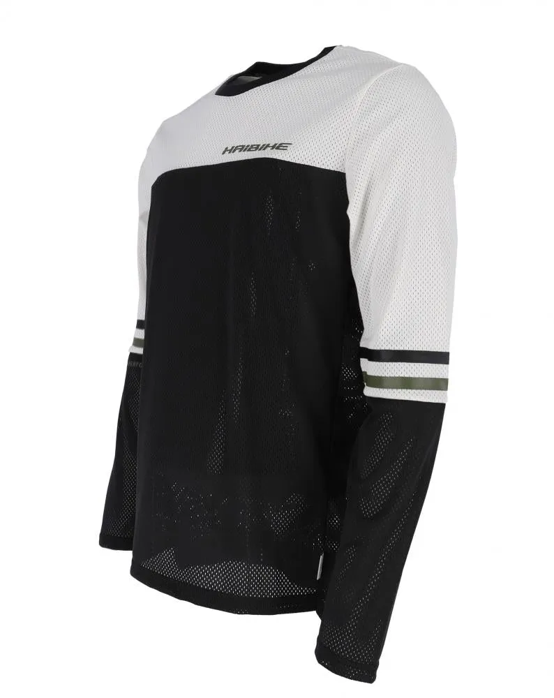 Haibike Hochries Freeride Langarmshirt - XXL, schwarz/multi