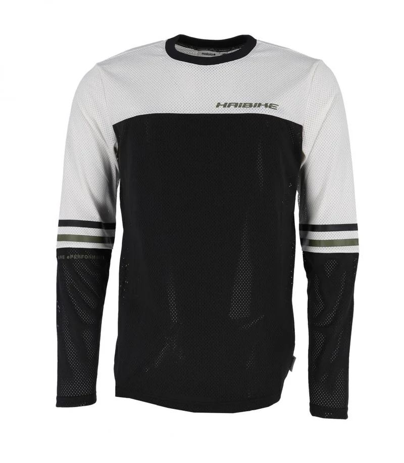 Haibike Hochries Freeride Langarmshirt - Größe M, schwarz/multi