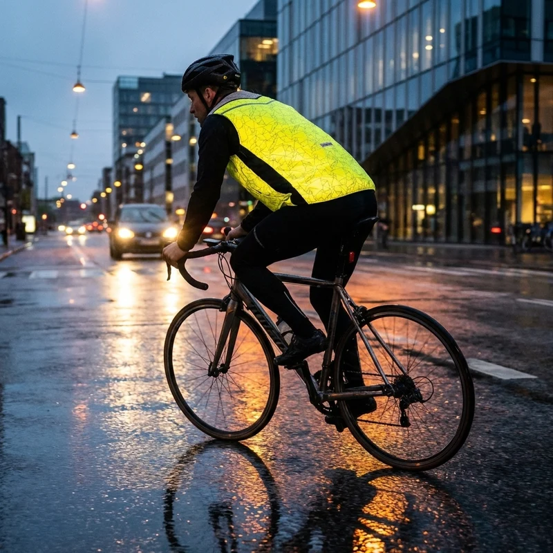 Wowow Sicherheitsweste Copenhagen reflekt reversibel gelb grau S