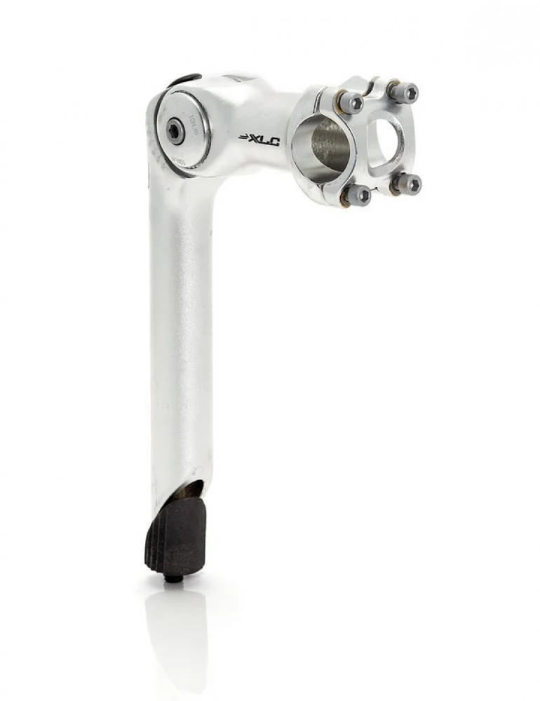 XLC Vorbau ST-T02 Alu Lenkerklemmung 25,4mm | Schaftklemmung Ø 22,2mm (für 1" Gabel) 100mm silber
