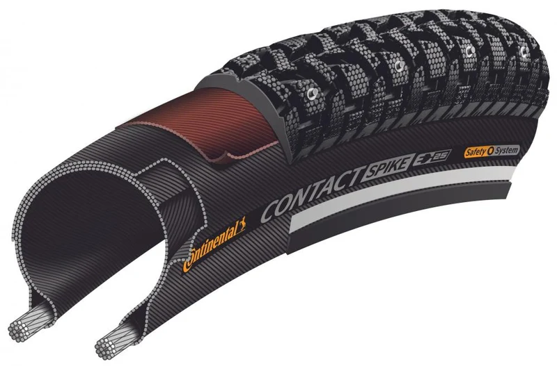 Continental Reifen Contact Spike 240 28x1.60 Zoll 42-622 schwarz Reflex E-25 Draht