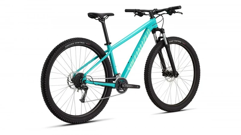 Specialized Rockhopper Base 29 MTB Hardtail - Größe M, Lagoon Blue Oasis, A1 Aluminium, Shimano 2x9, hydraulische Scheibenbremsen