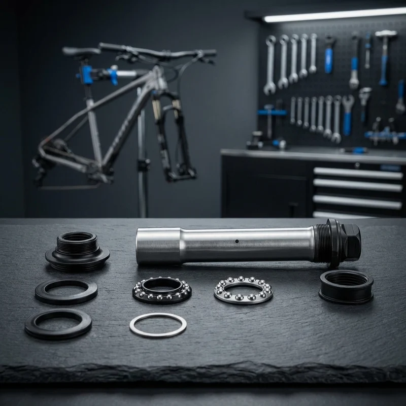 Shimano HB-MT400-B Nabenachse komplett 110 mm Y2CR98010