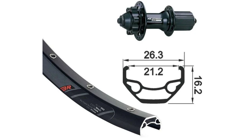 Hinterrad 29 Zoll XLC/Rodi Black