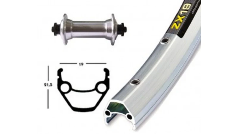 Rigida Laufrad VR 28" ZAC19 silber
