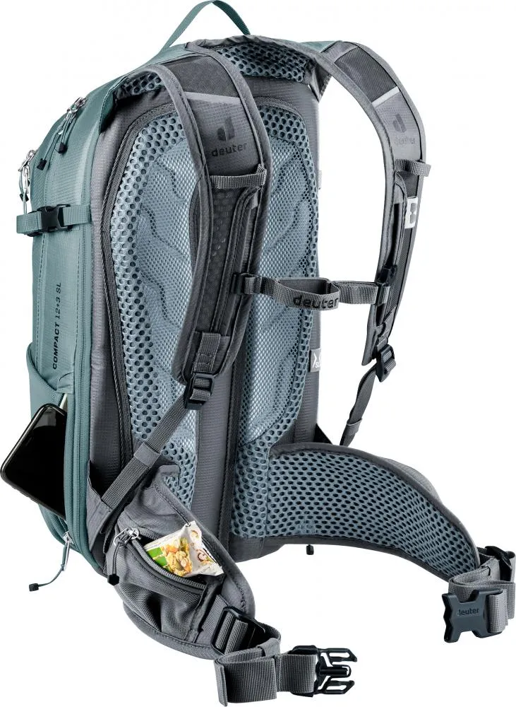 Deuter Compact 12+3 SL Fahrradrucksack 12-15 Liter - Damen MTB Rucksack mit Airstripes-Rückensystem