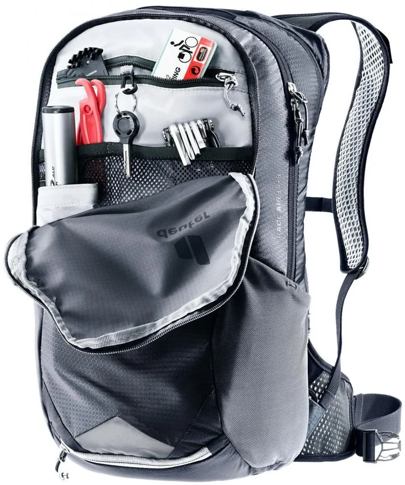 Deuter Race Air 14+3 Fahrradrucksack 14 Liter Black - Extrem leichter Bike-Rucksack mit Aircomfort