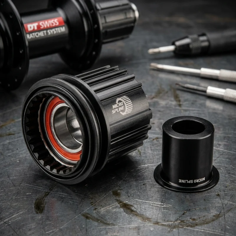 DT Swiss Freilauf/Rotor Umrüstkit Shimano 12x142/148 mm - Umrüstung für Ratchet-Naben