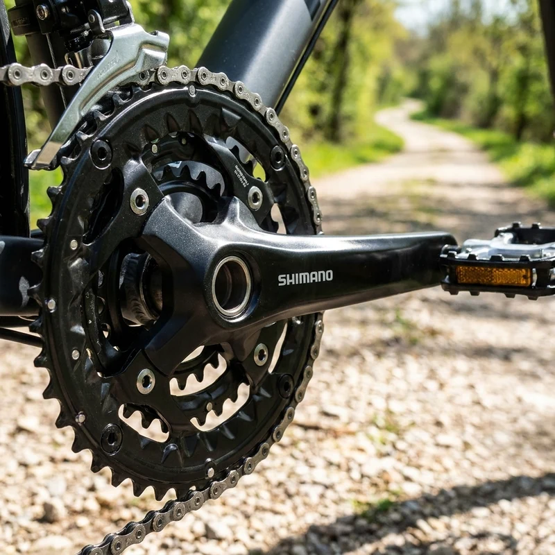 SHIMANO Kettenblatt FC-T521 44 Zähne - langlebiges Trekking-Kettenblatt für präzise Schaltperformance