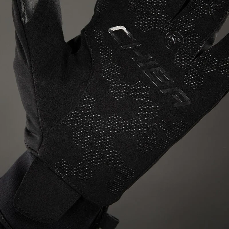 Chiba Classic Winter Vollfingerhandschuh Schwarz Gr. M - unisex, winddicht, Thinsulate-Futter, Klettverschluss & Touchfunktion