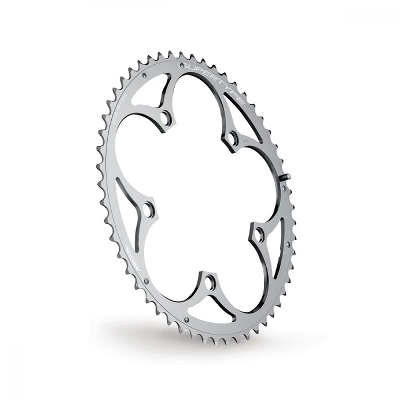 Miche Supertype Kettenblatt außen 50 Zähne - 135 Millimeter BCD Campagnolo - 9/10-fach - AL 7075 T6 CNC - schwarz