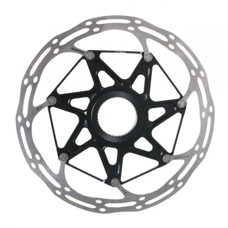 SRAM, Bremsscheibe, Centerline Rounded, Centerlock, 180mm, zweiteilig, schwarz, abgerundetes Profil